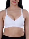 Womens Seamless Padded Cross Bra | Cotton Stretch Fabric | Detachable Straps with additional pair of Transparent Straps
