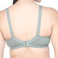 LacyLuxe Womens Seamless Padded Full Coverage Bra | Nylon Stretch Fabric | Adjustable Broad Straps | Full Cups Bra