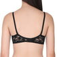 Womans Seamless Padded Nylon Lace Everyday Non Wired Bra with Detachable Straps | Transparent Straps Included