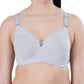 LacyLuxe Womens Seamless Padded Full Coverage Bra | Nylon Stretch Fabric | Adjustable Broad Straps | Full Cups Bra