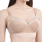 Women Seamless Padded Nylon Fabric Everyday Bra | Non Wired Bra | Detachable Straps | Added Pair of Transparent Straps