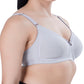 LacyLuxe Womens Seamless Padded Full Coverage Bra | Nylon Stretch Fabric | Adjustable Broad Straps | Full Cups Bra