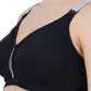 Women's Seamless Padded Full Coverage Sports Bra | Poly Stretch Fabric | Medium Impact Sports Bra | Adjustable Straps