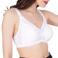 Women's Seamless Padded Bra | Full Coverage | Cotton Stretch Fabric and Nylon Lace | Broad Adjustable Straps